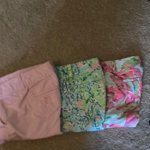 Lilly Pulitzer Bermuda shorts, lot of 3.